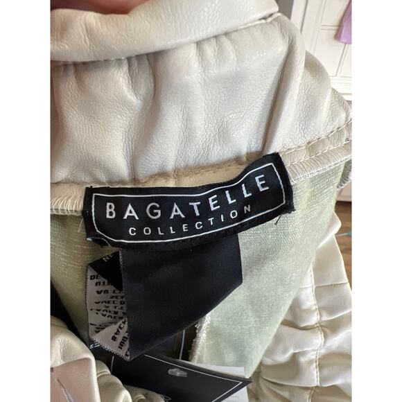 NWT Bagatelle size medium cream colored faux leather pants - Picture 4 of 5